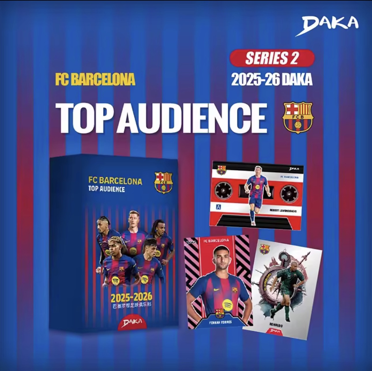Daka FC Barcelona Top Audience 2025/26 – Caja de Cartas Coleccionables