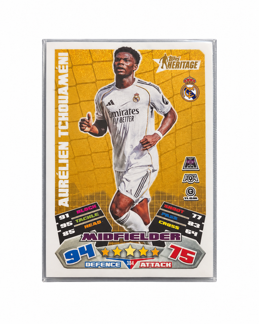 Carta Topps Match Attax 25/26 Aurélien Tchouaméni - Real Madrid - Heritage
