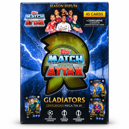 Topps Match Attax 2025/26 Gladiators Mega Tin #1 – Centurions
