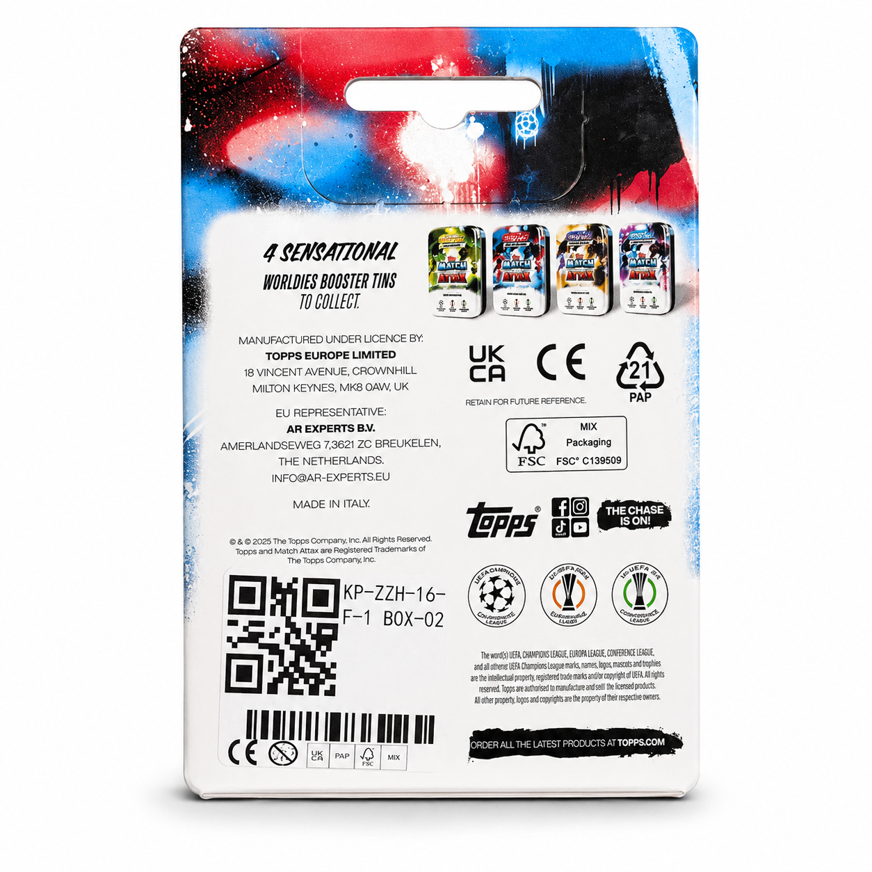 Topps Match Attax UCC 2025/26 – Booster Tin #2 Worldies
