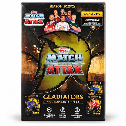 Topps Match Attax 2025/26 Gladiators Mega Tin #3 – Spartans