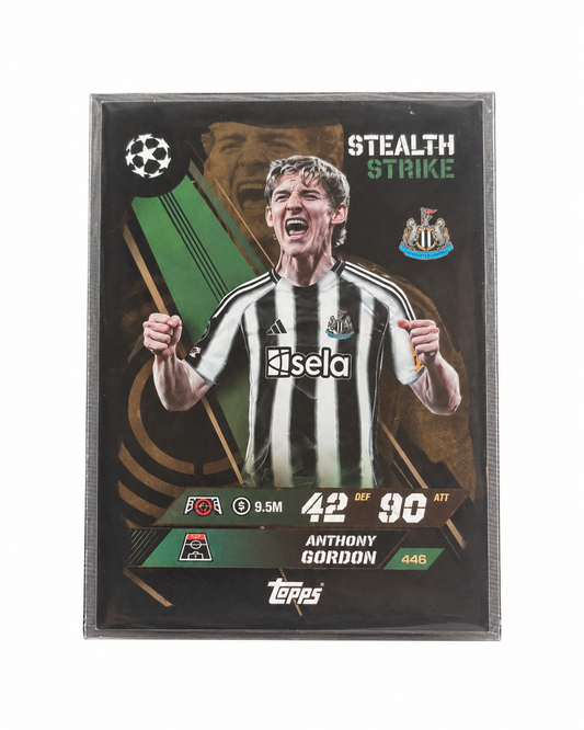 Carta Topps Match Attax 25/26 Anthony Gordon - Newcastle United - Stealth Strike