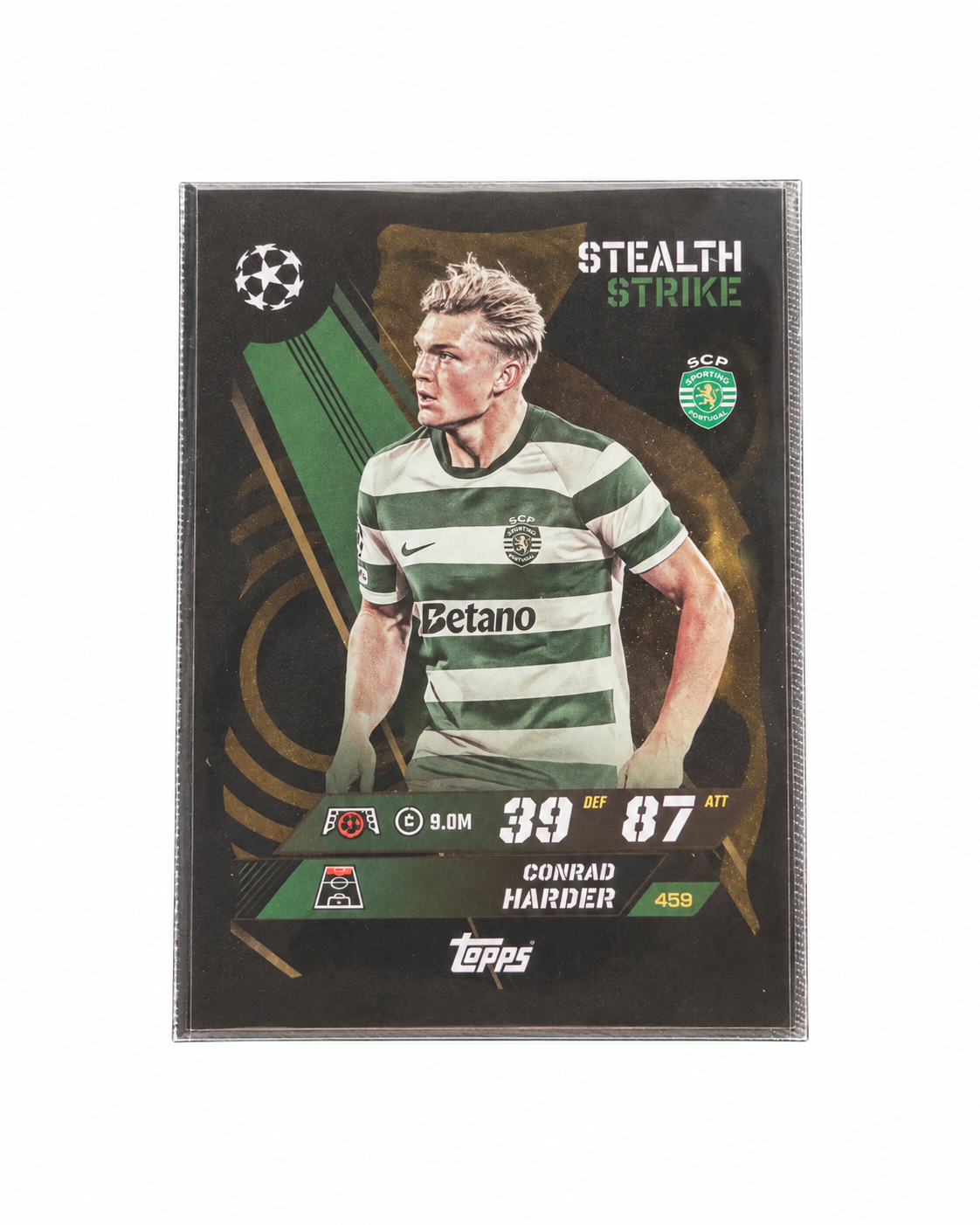 Carta Topps Match Attax 25/26 Conrad Harder - Sporting CP - Stealth Strike