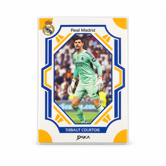 Thibaut Courtois Base A #RM-22-A – DAKA Real Madrid Top Audience 2025-26