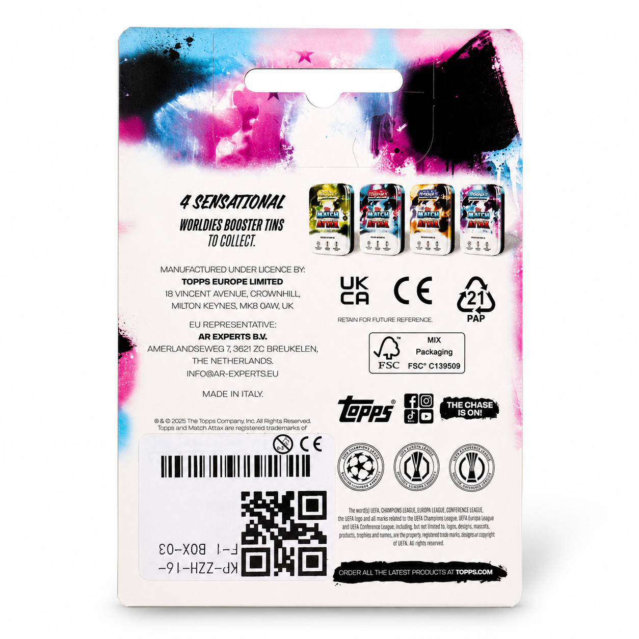 Topps Match Attax UCC 2025/26 – Booster Tin #4 Worldies