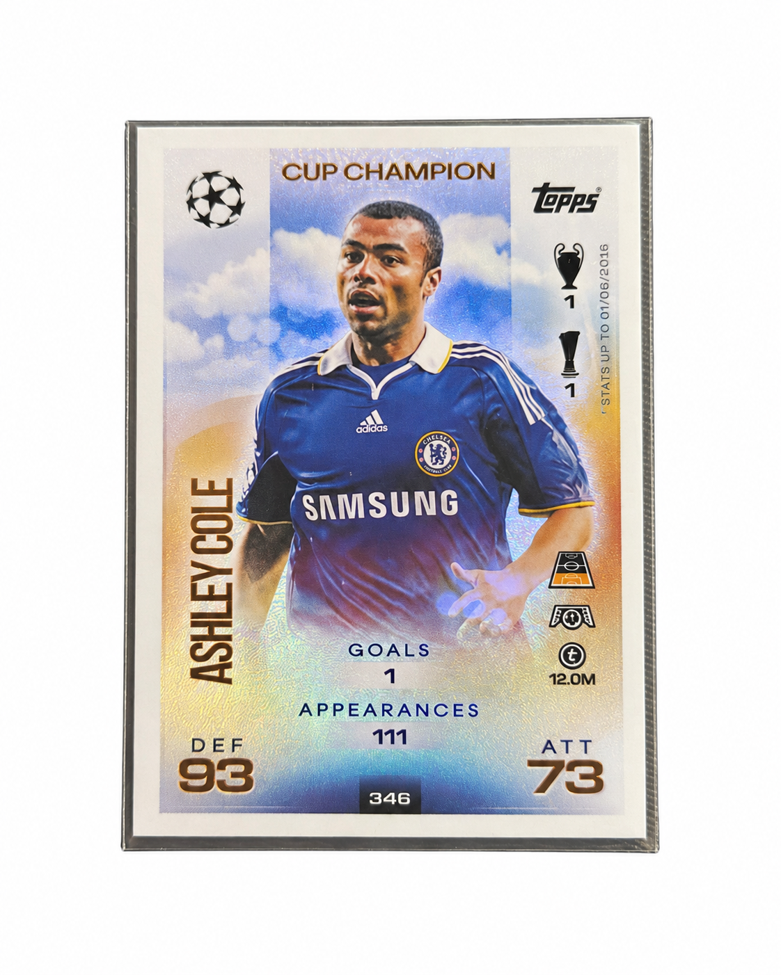 Carta Topps Match Attax 25/26 Ashley Cole - Chelsea - Cup Champion