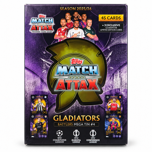 Topps Match Attax 2025/26 Gladiators Mega Tin #4 – Battlers
