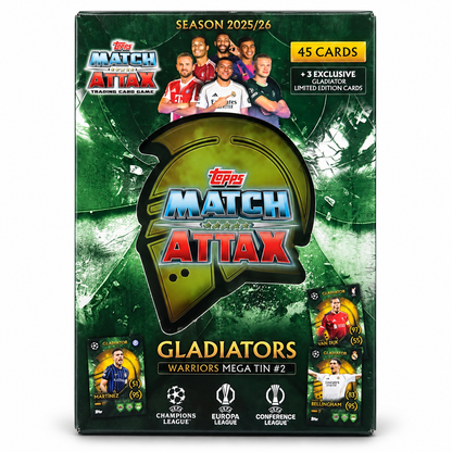 Topps Match Attax 2025/26 Gladiators Mega Tin #2 – Warriors