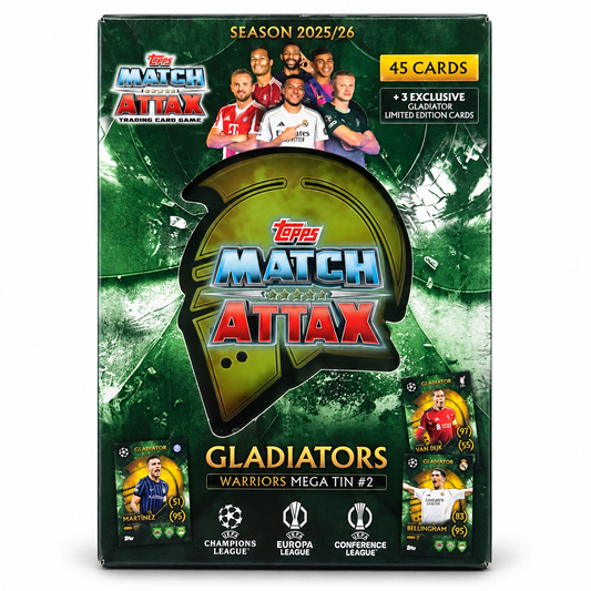 Topps Match Attax 2025/26 Gladiators Mega Tin #2 – Warriors