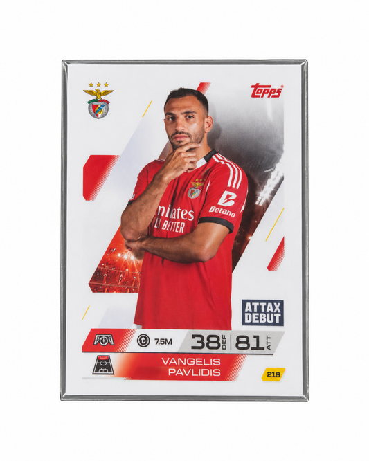 Carta Topps Match Attax 25/26 Vangelis Pavlidis - Benfica - Attax Debut