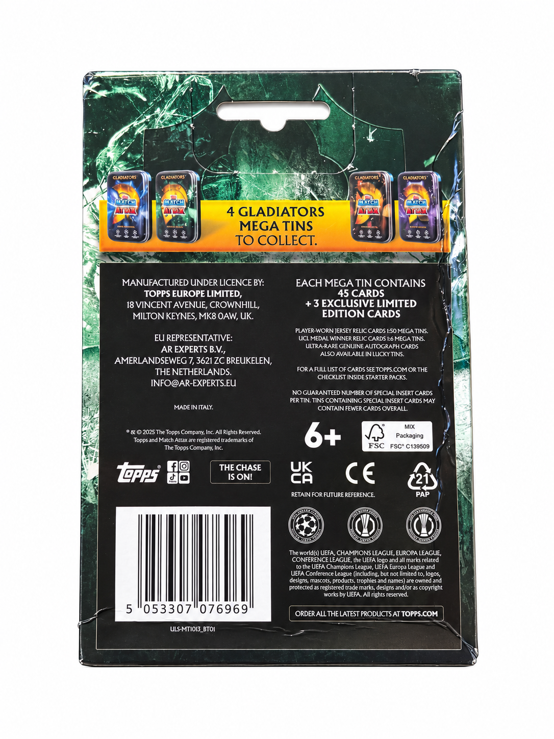 Topps Match Attax 2025/26 Gladiators Mega Tin #2 – Warriors