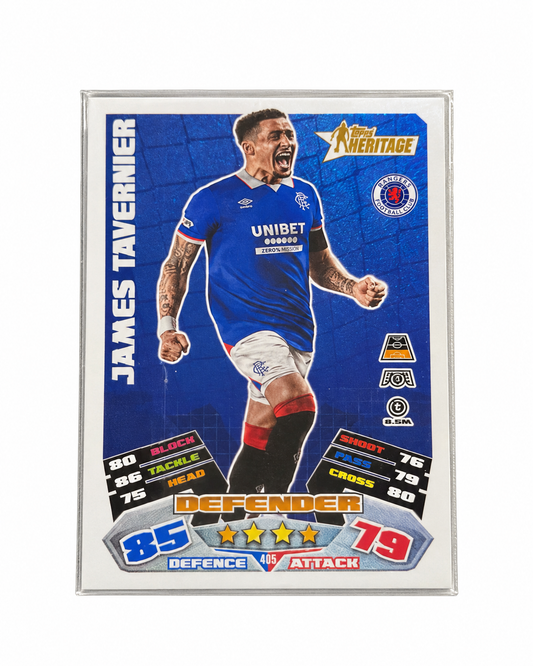 Carta Topps Match Attax 25/26 James Tavernier - Rangers - Heritage