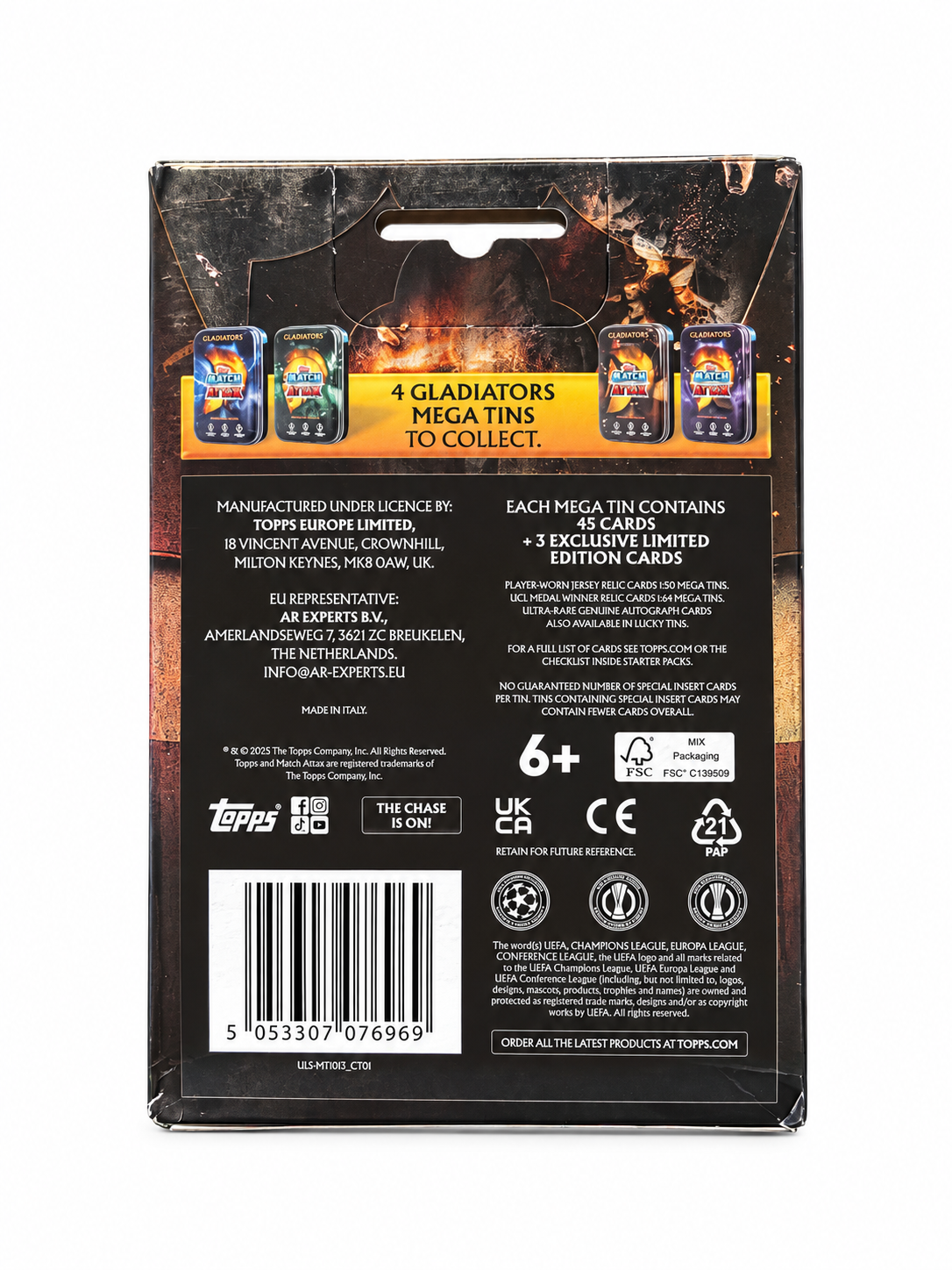 Topps Match Attax 2025/26 Gladiators Mega Tin #3 – Spartans
