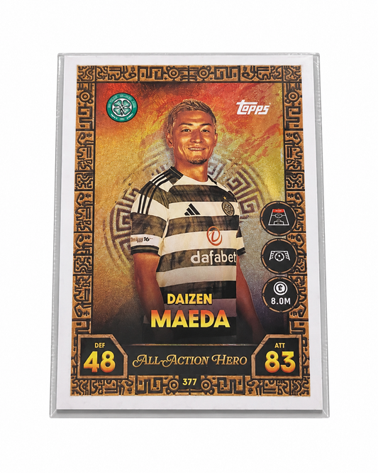 Carta Topps Match Attax 25/26 Daizen Maeda - Celtic - All-Action Hero