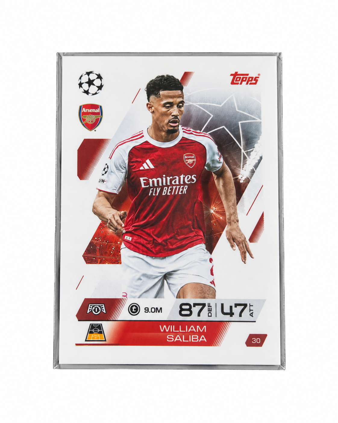Carta Topps Match Attax 25/26 William Saliba - Arsenal
