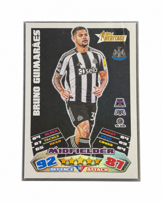 Carta Topps Match Attax 25/26 Bruno Guimarães - Newcastle United - Heritage