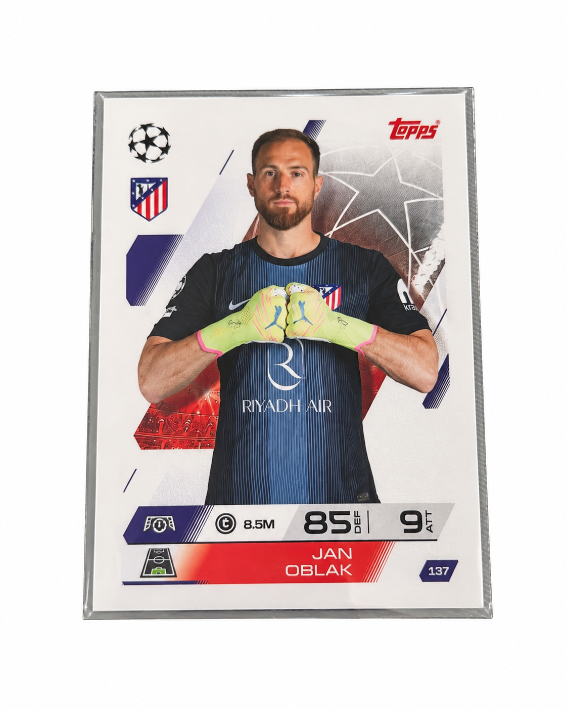 Carta Topps Match Attax 25/26 Jan Oblak - Atlético de Madrid