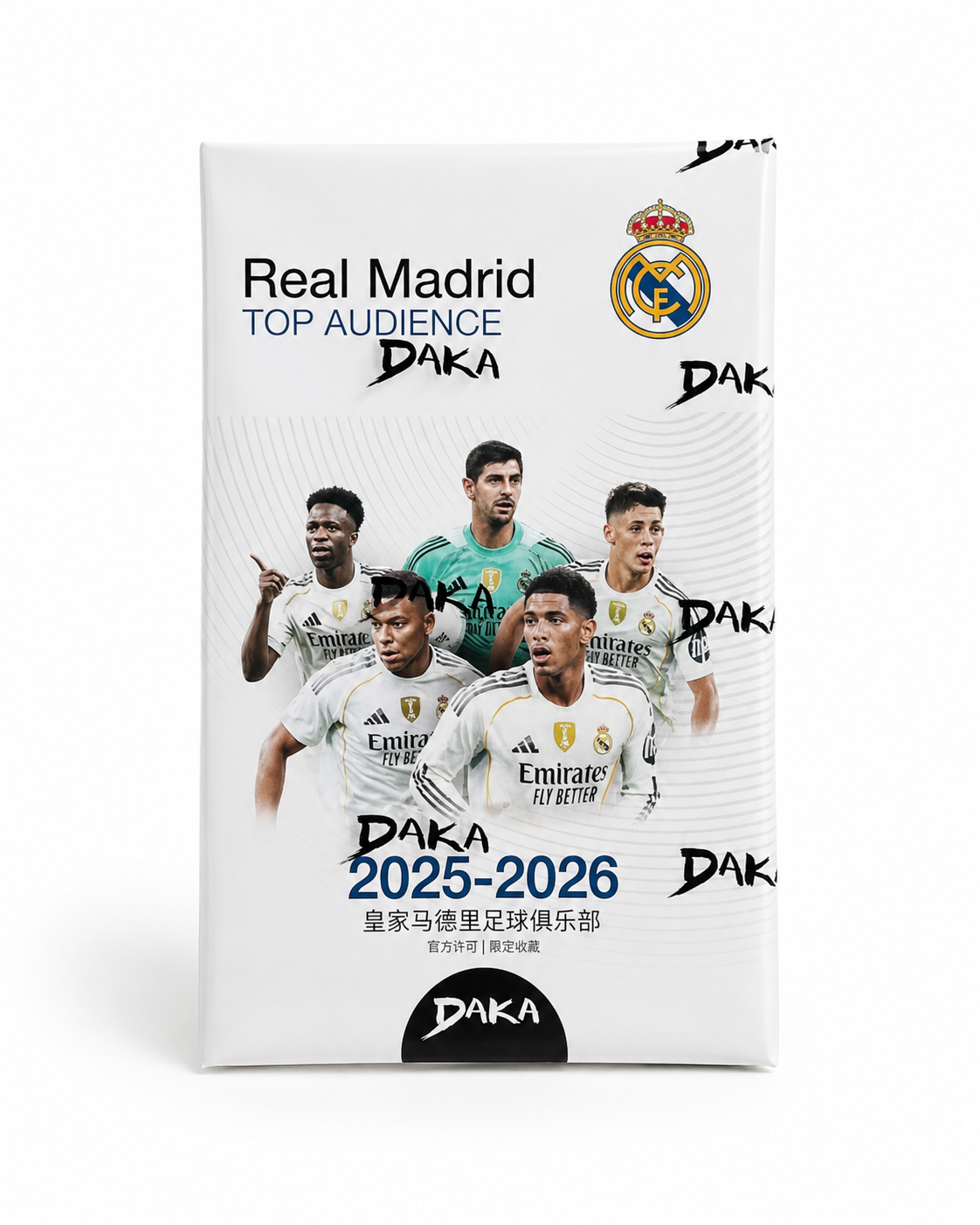 Daka Real Madrid Top Audience 2025/26 – Caja de Cartas Coleccionables