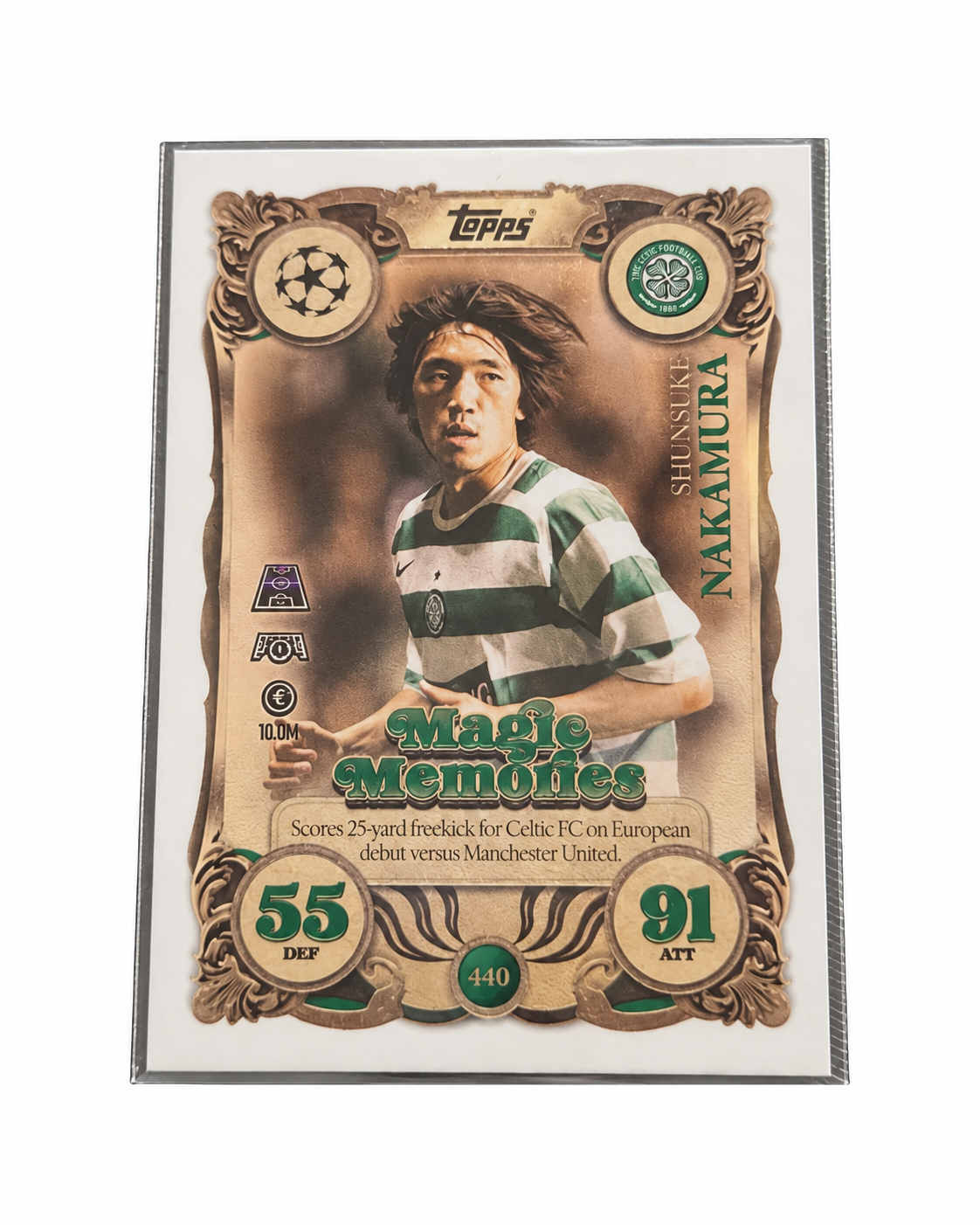 Carta Topps Match Attax 25/26 Shunsuke Nakamura - Celtic - Magic Memories