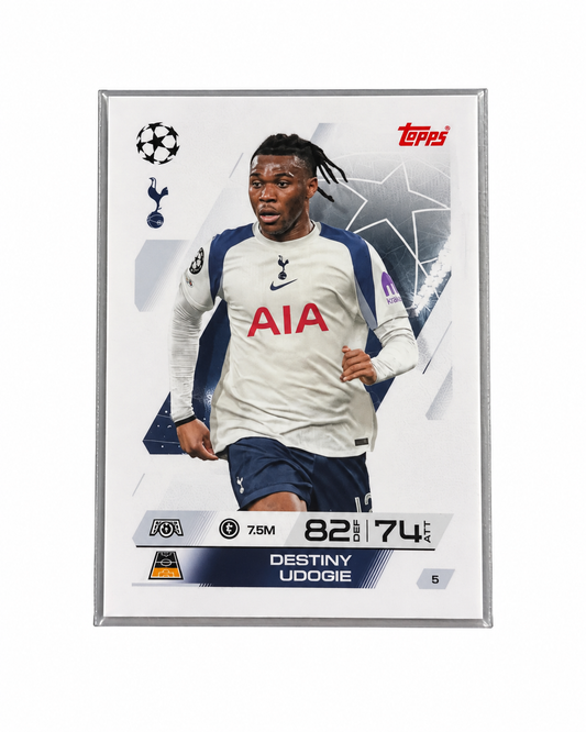 Carta Topps Match Attax 25/26 Destiny Udogie - Tottenham Hotspur