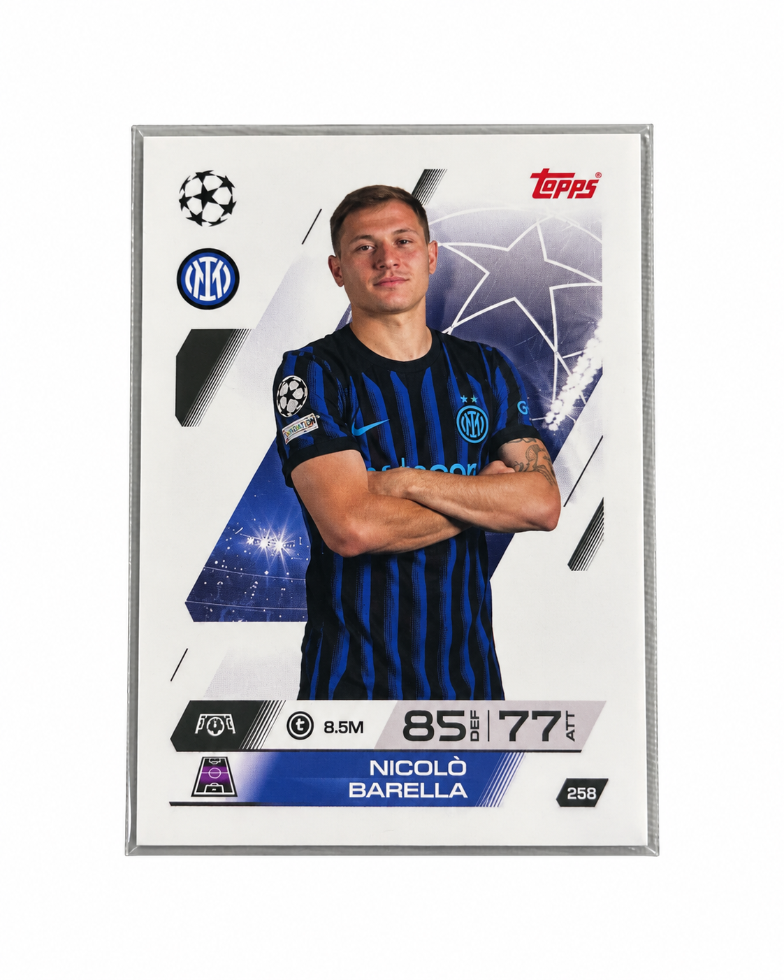 Carta Topps Match Attax 25/26 Nicolò Barella - Inter de Milán