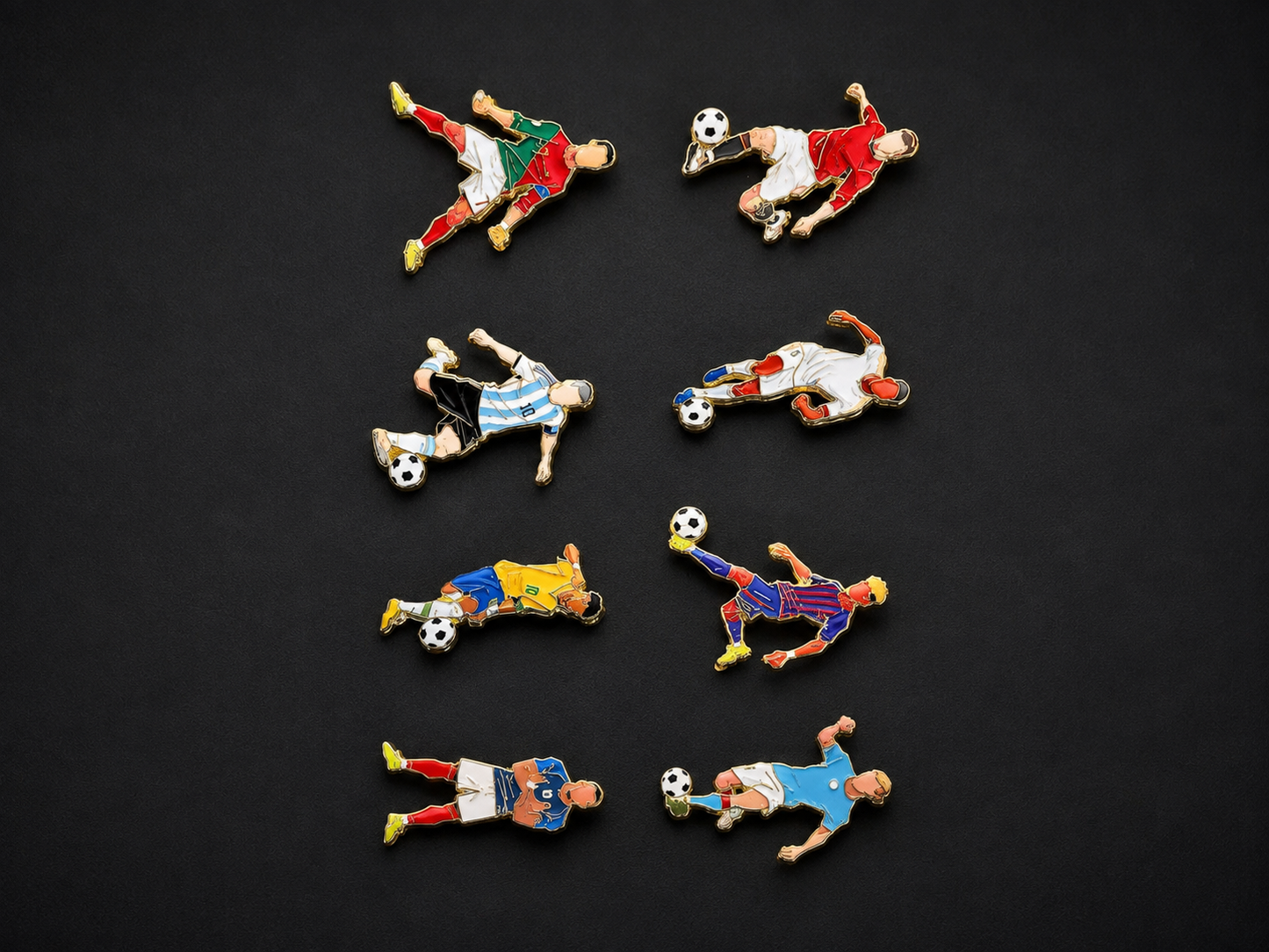 Pin de Fútbol Coleccionable – Jugadores Icónicos