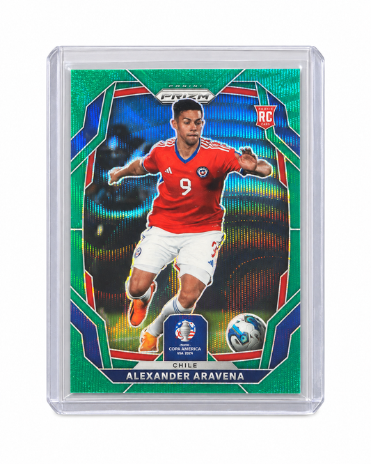 Carta Alexander Aravena, Panini Prizm Copa América verde