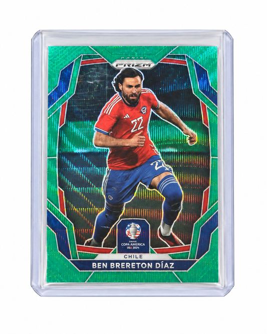 Carta Ben Brereton Díaz, Panini Prizm Copa América verde